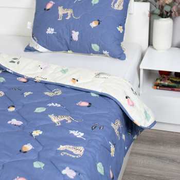 Одеяло детское 110х140 (см) "LEO"  (синтепон, поплин) 